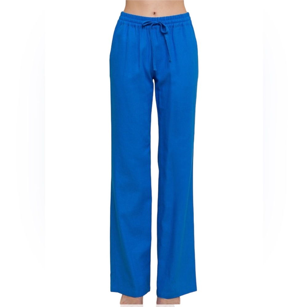 Blue Women's Drawstring Pants
